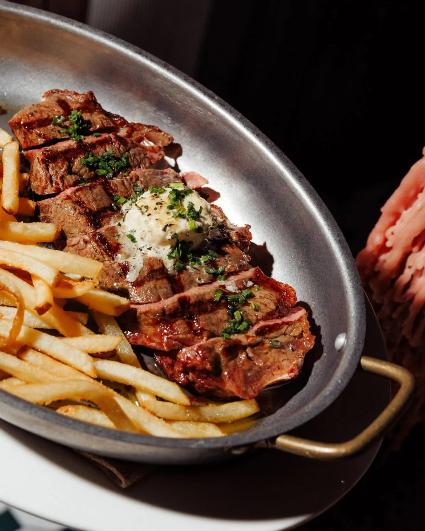 Steak frites at South City Wine Bar