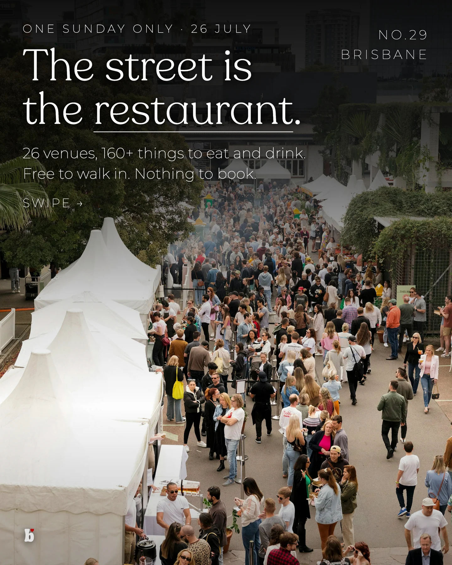 The street is the restaurant, James St Food and Wine Trail 2026